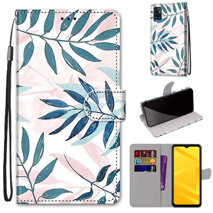 Coloured Drawing Cross Texture Horizontal Flip PU Leather Case with Holder & Card Slots & Wallet & Lanyard, For ZTE Blade A51, For ZTE Blade A71