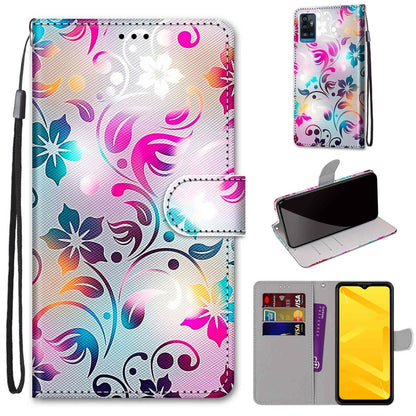 Coloured Drawing Cross Texture Horizontal Flip PU Leather Case with Holder & Card Slots & Wallet & Lanyard, For ZTE Blade A51, For ZTE Blade A71