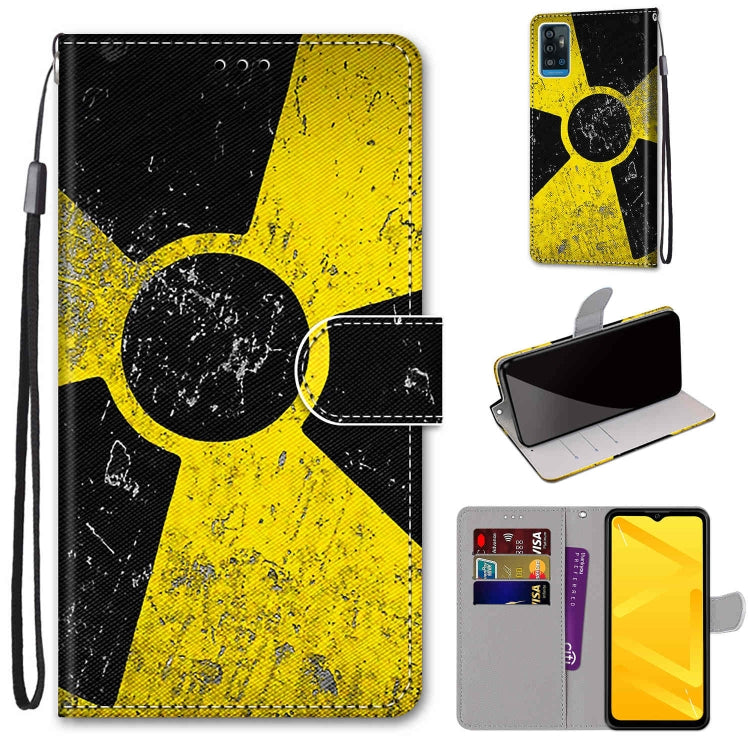 Coloured Drawing Cross Texture Horizontal Flip PU Leather Case with Holder & Card Slots & Wallet & Lanyard, For ZTE Blade A51, For ZTE Blade A71