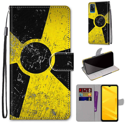 Coloured Drawing Cross Texture Horizontal Flip PU Leather Case with Holder & Card Slots & Wallet & Lanyard, For ZTE Blade A51, For ZTE Blade A71