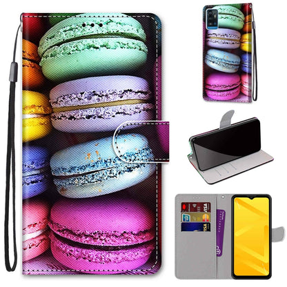Coloured Drawing Cross Texture Horizontal Flip PU Leather Case with Holder & Card Slots & Wallet & Lanyard, For ZTE Blade A51, For ZTE Blade A71