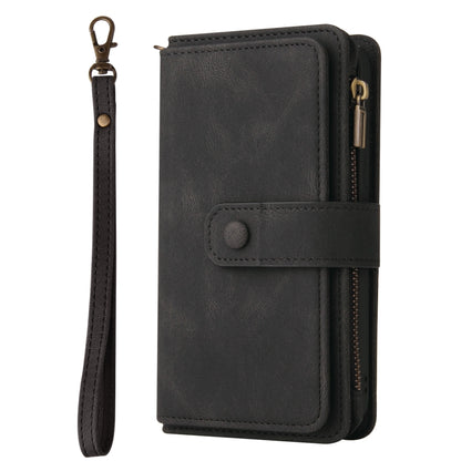 Skin Feel PU + TPU Horizontal Flip Leather Case with Holder & 15 Cards Slot & Wallet & Zipper Pocket & Lanyard, For Samsung Galaxy A01, For Samsung Galaxy A02 EU Version, For Samsung Galaxy A02s, For Samsung Galaxy A03s, For Samsung Galaxy A12 5G      ...