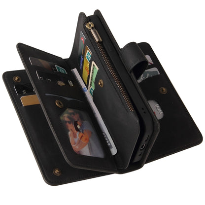 Skin Feel PU + TPU Horizontal Flip Leather Case with Holder & 15 Cards Slot & Wallet & Zipper Pocket & Lanyard, For Samsung Galaxy A01, For Samsung Galaxy A02 EU Version, For Samsung Galaxy A02s, For Samsung Galaxy A03s, For Samsung Galaxy A12 5G      ...