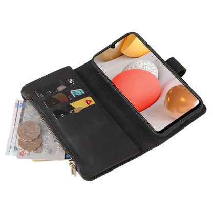 Skin Feel PU + TPU Horizontal Flip Leather Case with Holder & 15 Cards Slot & Wallet & Zipper Pocket & Lanyard, For Samsung Galaxy A42 5G, For Samsung Galaxy A50, For Samsung Galaxy A51 4G, For Samsung Galaxy A51 5G, For Samsung Galaxy A52 5G / 4G     ...