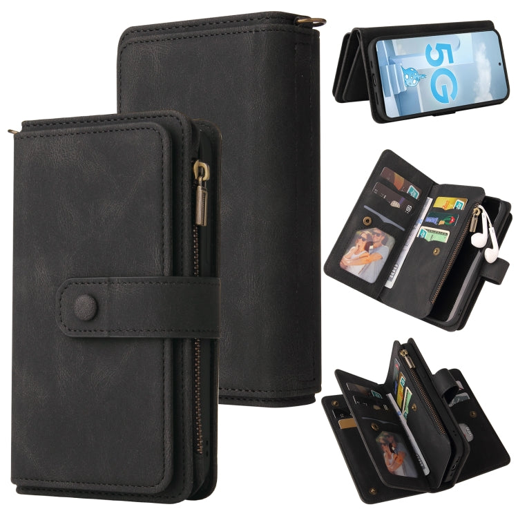 Skin Feel PU + TPU Horizontal Flip Leather Case with Holder & 15 Cards Slot & Wallet & Zipper Pocket & Lanyard, For Samsung Galaxy A42 5G, For Samsung Galaxy A50, For Samsung Galaxy A51 4G, For Samsung Galaxy A51 5G, For Samsung Galaxy A52 5G / 4G     ...