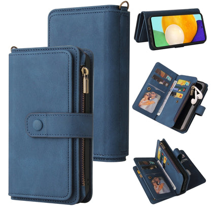 Skin Feel PU + TPU Horizontal Flip Leather Case with Holder & 15 Cards Slot & Wallet & Zipper Pocket & Lanyard, For Samsung Galaxy A42 5G, For Samsung Galaxy A50, For Samsung Galaxy A51 4G, For Samsung Galaxy A51 5G, For Samsung Galaxy A52 5G / 4G     ...