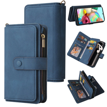 Skin Feel PU + TPU Horizontal Flip Leather Case with Holder & 15 Cards Slot & Wallet & Zipper Pocket & Lanyard, For Samsung Galaxy A42 5G, For Samsung Galaxy A50, For Samsung Galaxy A51 4G, For Samsung Galaxy A51 5G, For Samsung Galaxy A52 5G / 4G     ...