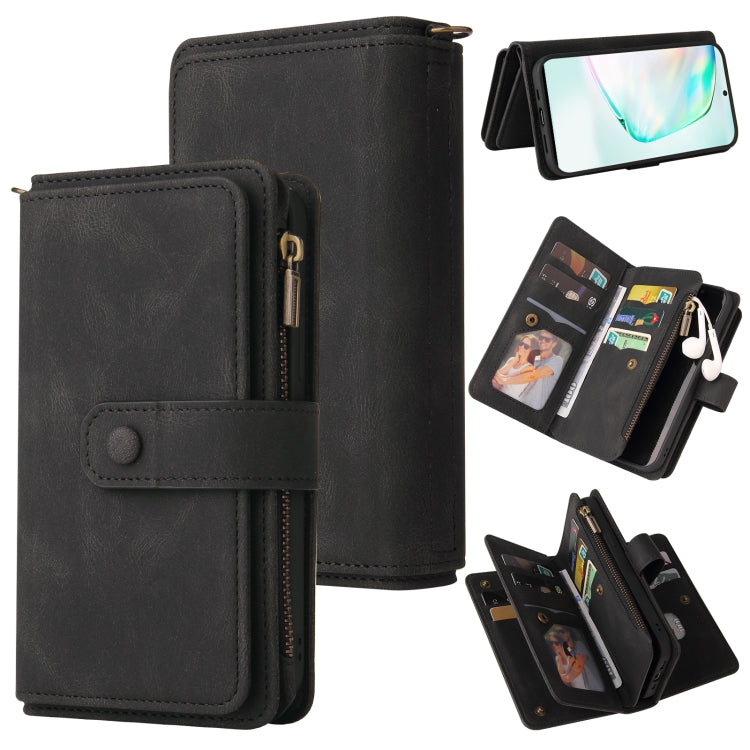 Skin Feel PU + TPU Horizontal Flip Leather Case with Holder & 15 Cards Slot & Wallet & Zipper Pocket & Lanyard, For Samsung Galaxy A42 5G, For Samsung Galaxy A50, For Samsung Galaxy A51 4G, For Samsung Galaxy A51 5G, For Samsung Galaxy A52 5G / 4G     ...