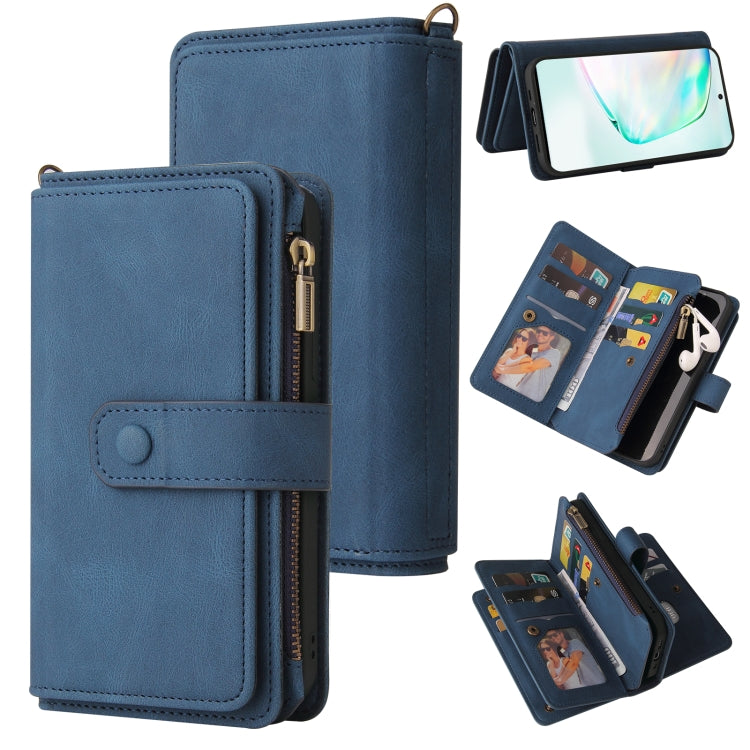Skin Feel PU + TPU Horizontal Flip Leather Case with Holder & 15 Cards Slot & Wallet & Zipper Pocket & Lanyard, For Samsung Galaxy A42 5G, For Samsung Galaxy A50, For Samsung Galaxy A51 4G, For Samsung Galaxy A51 5G, For Samsung Galaxy A52 5G / 4G     ...