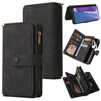 Skin Feel PU + TPU Horizontal Flip Leather Case with Holder & 15 Cards Slot & Wallet & Zipper Pocket & Lanyard, For Samsung Galaxy M10 / A10, For Samsung Galaxy Note20, For Samsung Galaxy Note20 Ultra, For Samsung Galaxy Note10 5G                      ...