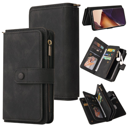 Skin Feel PU + TPU Horizontal Flip Leather Case with Holder & 15 Cards Slot & Wallet & Zipper Pocket & Lanyard, For Samsung Galaxy M10 / A10, For Samsung Galaxy Note20, For Samsung Galaxy Note20 Ultra, For Samsung Galaxy Note10 5G                      ...