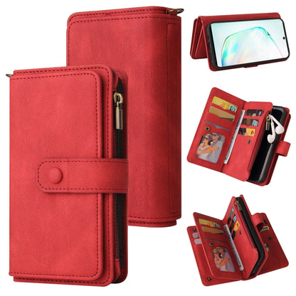 Skin Feel PU + TPU Horizontal Flip Leather Case with Holder & 15 Cards Slot & Wallet & Zipper Pocket & Lanyard, For Samsung Galaxy M10 / A10, For Samsung Galaxy Note20, For Samsung Galaxy Note20 Ultra, For Samsung Galaxy Note10 5G                      ...