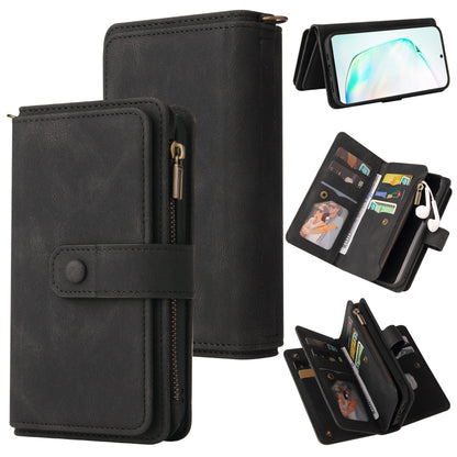 Skin Feel PU + TPU Horizontal Flip Leather Case with Holder & 15 Cards Slot & Wallet & Zipper Pocket & Lanyard, For Samsung Galaxy M10 / A10, For Samsung Galaxy Note20, For Samsung Galaxy Note20 Ultra, For Samsung Galaxy Note10 5G                      ...