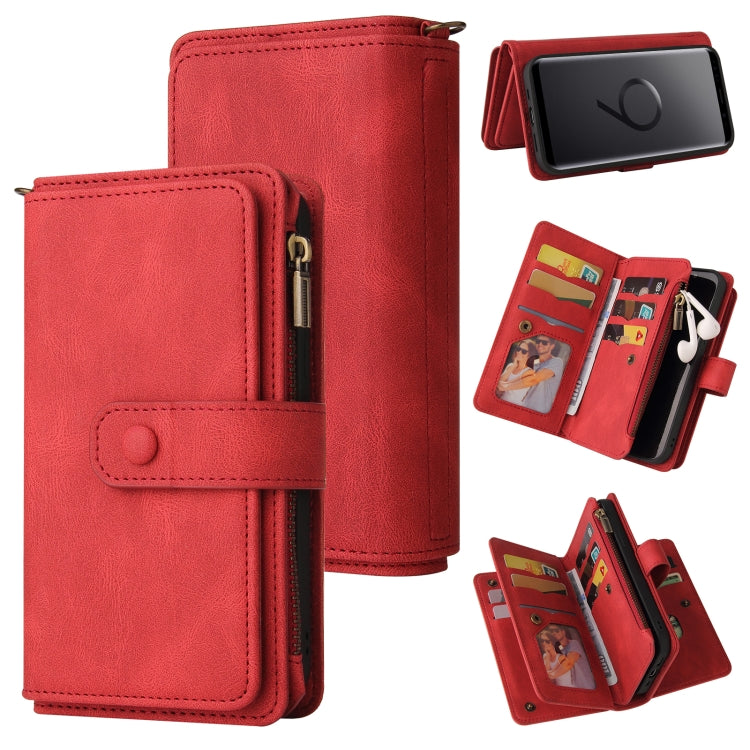 Skin Feel PU + TPU Horizontal Flip Leather Case with Holder & 15 Cards Slot & Wallet & Zipper Pocket & Lanyard, For Samsung Galaxy M10 / A10, For Samsung Galaxy Note20, For Samsung Galaxy Note20 Ultra, For Samsung Galaxy Note10 5G                      ...