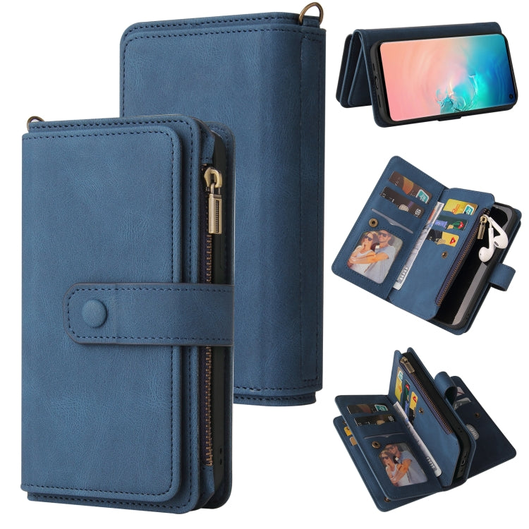 Skin Feel PU + TPU Horizontal Flip Leather Case with Holder & 15 Cards Slot & Wallet & Zipper Pocket & Lanyard, For Samsung Galaxy M10 / A10, For Samsung Galaxy Note20, For Samsung Galaxy Note20 Ultra, For Samsung Galaxy Note10 5G                      ...