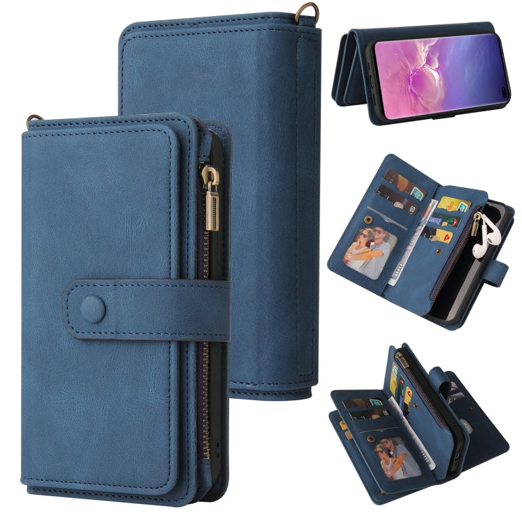 Skin Feel PU + TPU Horizontal Flip Leather Case with Holder & 15 Cards Slot & Wallet & Zipper Pocket & Lanyard, For Samsung Galaxy M10 / A10, For Samsung Galaxy Note20, For Samsung Galaxy Note20 Ultra, For Samsung Galaxy Note10 5G                      ...