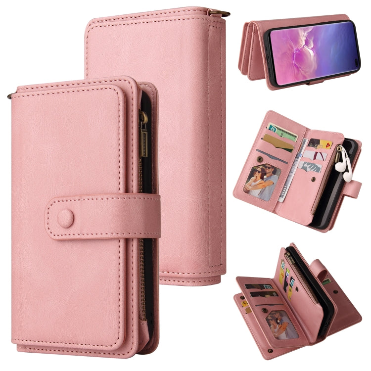 Skin Feel PU + TPU Horizontal Flip Leather Case with Holder & 15 Cards Slot & Wallet & Zipper Pocket & Lanyard, For Samsung Galaxy M10 / A10, For Samsung Galaxy Note20, For Samsung Galaxy Note20 Ultra, For Samsung Galaxy Note10 5G                      ...