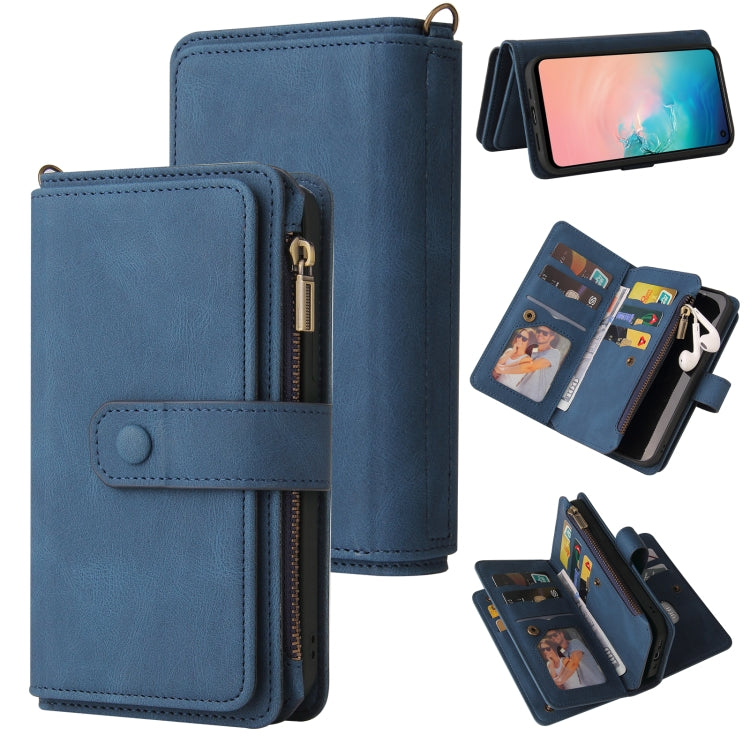 Skin Feel PU + TPU Horizontal Flip Leather Case with Holder & 15 Cards Slot & Wallet & Zipper Pocket & Lanyard, For Samsung Galaxy M10 / A10, For Samsung Galaxy Note20, For Samsung Galaxy Note20 Ultra, For Samsung Galaxy Note10 5G                      ...