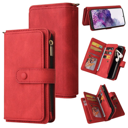 Skin Feel PU + TPU Horizontal Flip Leather Case with Holder & 15 Cards Slot & Wallet & Zipper Pocket & Lanyard, For Samsung Galaxy M10 / A10, For Samsung Galaxy Note20, For Samsung Galaxy Note20 Ultra, For Samsung Galaxy Note10 5G                      ...