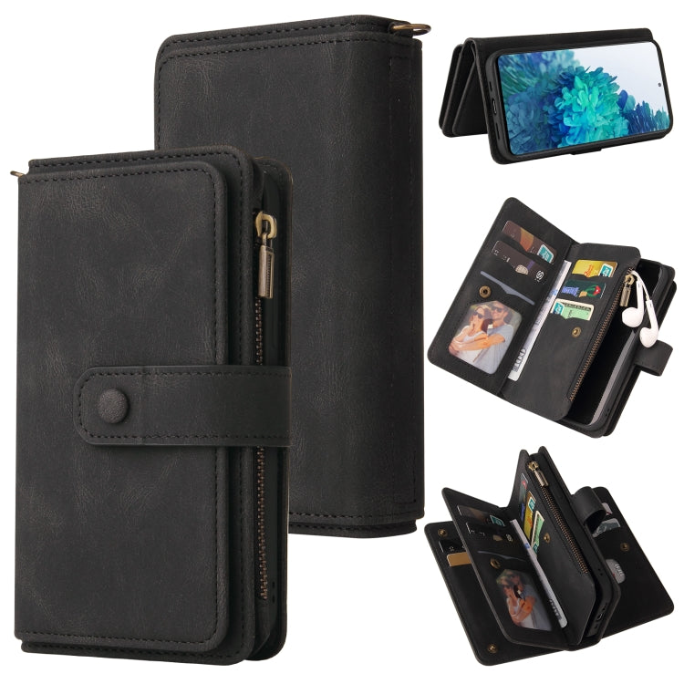 Skin Feel PU + TPU Horizontal Flip Leather Case with Holder & 15 Cards Slot & Wallet & Zipper Pocket & Lanyard, For Samsung Galaxy M10 / A10, For Samsung Galaxy Note20, For Samsung Galaxy Note20 Ultra, For Samsung Galaxy Note10 5G                      ...