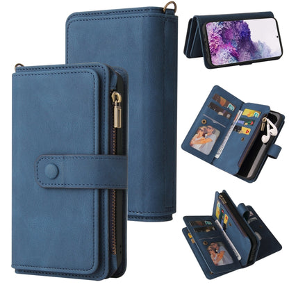 Skin Feel PU + TPU Horizontal Flip Leather Case with Holder & 15 Cards Slot & Wallet & Zipper Pocket & Lanyard, For Samsung Galaxy S20+, For Samsung Galaxy S20 Ultra, For Samsung Galaxy S21 5G, For Samsung Galaxy S21 FE 5G, For Samsung Galaxy S21 Ultra...