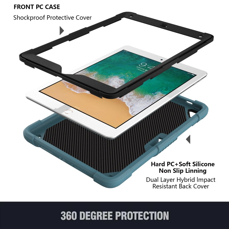 Pure Color PC + Silicone Anti-drop Protective Case with Butterfly Shape Holder & Pen Slot, For iPad 9.7 2018 & 2017 / Pro 9.7 inch / Air 2 / 6, For iPad 10.2 2021 & 2020 & 2019 / Air 3 10.5 inch, For iPad mini 6 2021 / mini 2024                        ...