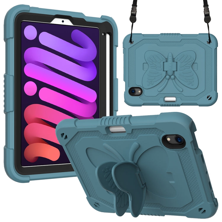 Pure Color PC + Silicone Anti-drop Protective Case with Butterfly Shape Holder & Pen Slot, For iPad 9.7 2018 & 2017 / Pro 9.7 inch / Air 2 / 6, For iPad 10.2 2021 & 2020 & 2019 / Air 3 10.5 inch, For iPad mini 6 2021 / mini 2024                        ...