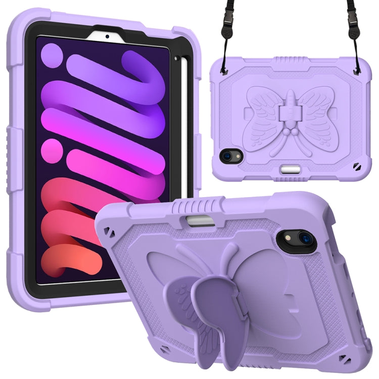Pure Color PC + Silicone Anti-drop Protective Case with Butterfly Shape Holder & Pen Slot, For iPad 9.7 2018 & 2017 / Pro 9.7 inch / Air 2 / 6, For iPad 10.2 2021 & 2020 & 2019 / Air 3 10.5 inch, For iPad mini 6 2021 / mini 2024                        ...
