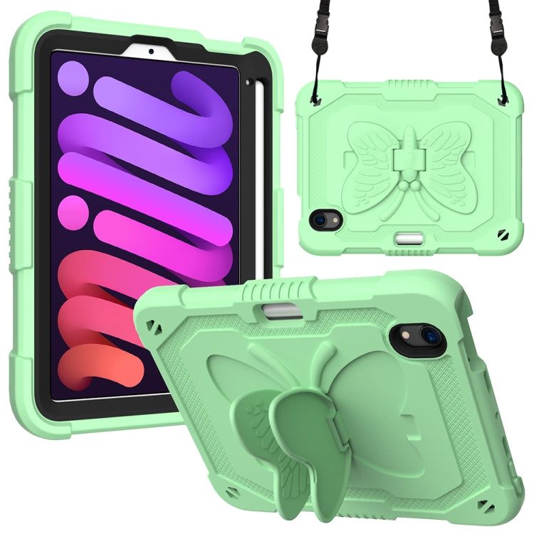 Pure Color PC + Silicone Anti-drop Protective Case with Butterfly Shape Holder & Pen Slot, For iPad 9.7 2018 & 2017 / Pro 9.7 inch / Air 2 / 6, For iPad 10.2 2021 & 2020 & 2019 / Air 3 10.5 inch, For iPad mini 6 2021 / mini 2024                        ...