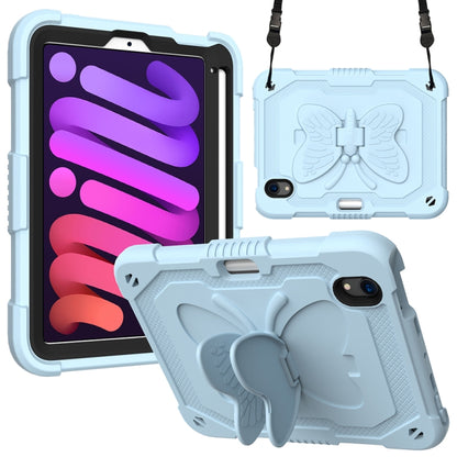 Pure Color PC + Silicone Anti-drop Protective Case with Butterfly Shape Holder & Pen Slot, For iPad 9.7 2018 & 2017 / Pro 9.7 inch / Air 2 / 6, For iPad 10.2 2021 & 2020 & 2019 / Air 3 10.5 inch, For iPad mini 6 2021 / mini 2024                        ...