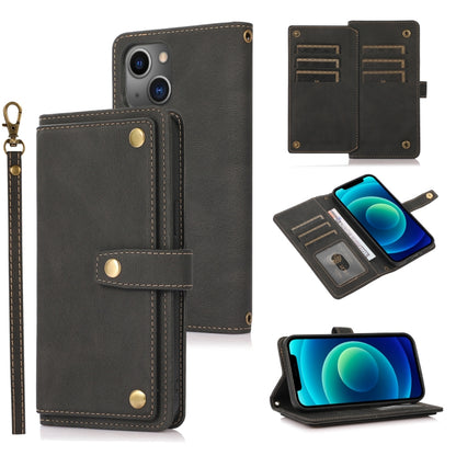 PU + TPU Horizontal Flip Leather Case with Holder & Card Slot & Wallet & Lanyard, For iPhone 13 Pro, For iPhone 13 Pro Max