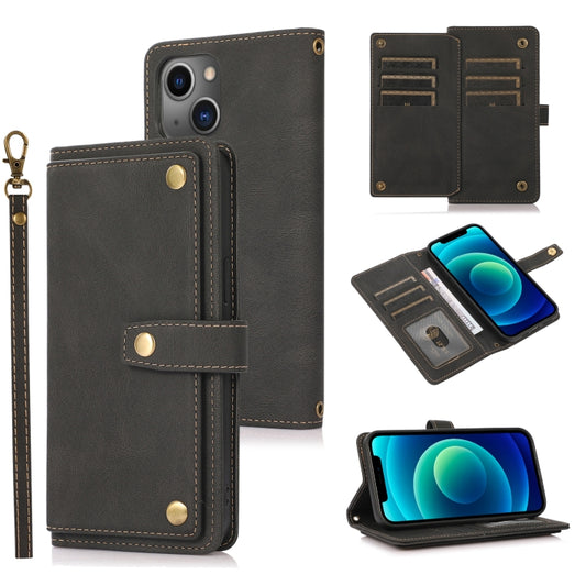 PU + TPU Horizontal Flip Leather Case with Holder & Card Slot & Wallet & Lanyard, For iPhone 13 Pro, For iPhone 13 Pro Max