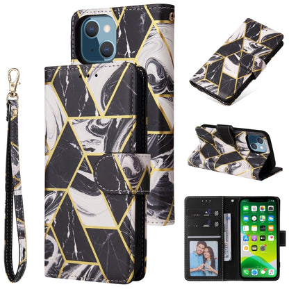Marble Bronzing Stitching Horizontal Flip PU Leather Case with Holder & Card Slots & Wallet & Photo Frame, For iPhone 13 mini, For iPhone 13, For iPhone 13 Pro, For iPhone 13 Pro Max