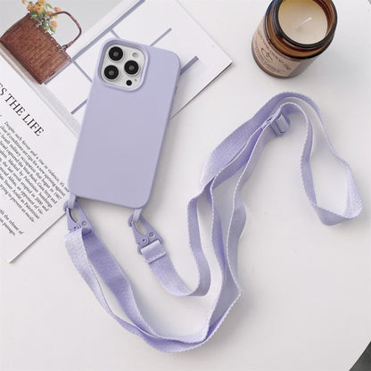 Elastic Silicone Protective Case with Wide Neck Lanyard, For iPhone 13, For iPhone 13 Pro, For iPhone 13 Pro Max, For iPhone 12 / 12 Pro, For iPhone 11, For iPhone 11 Pro, For iPhone 13 mini, For iPhone 12 Pro Max