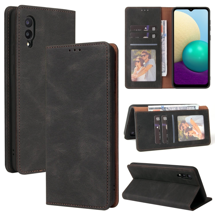 Simple Suction Closure Horizontal Flip Leather Case with Holder & Card Slot & Wallet, For Samsung Galaxy A01 EU Version, For Samsung Galaxy A02, For Samsung Galaxy A02s, For Samsung Galaxy A11 EU Version, For Samsung Galaxy A11 US Version              ...