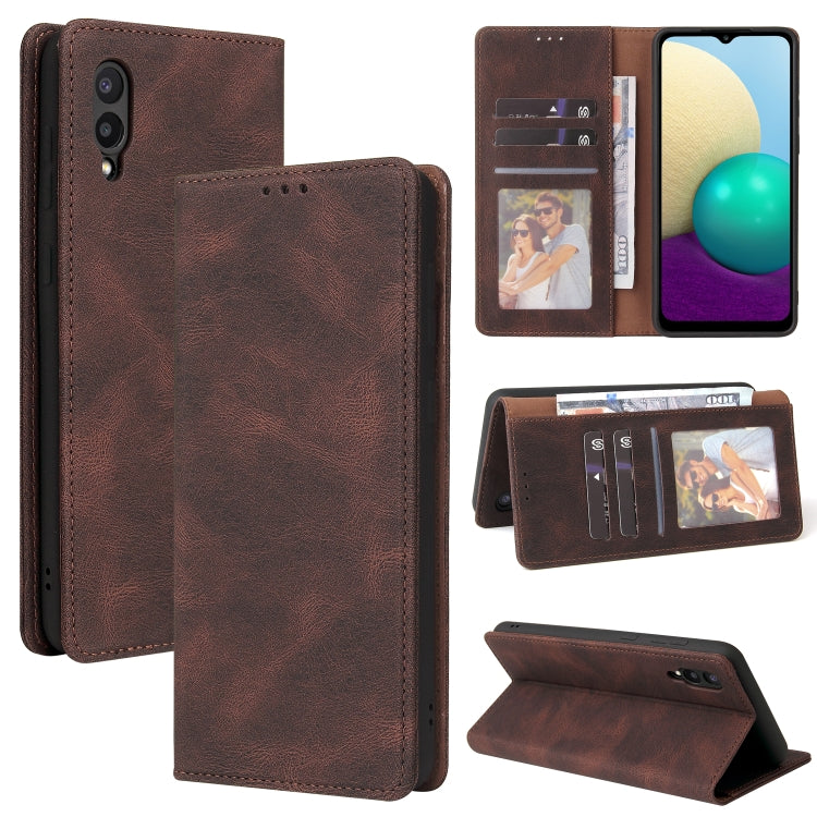 Simple Suction Closure Horizontal Flip Leather Case with Holder & Card Slot & Wallet, For Samsung Galaxy A01 EU Version, For Samsung Galaxy A02, For Samsung Galaxy A02s, For Samsung Galaxy A11 EU Version, For Samsung Galaxy A11 US Version              ...