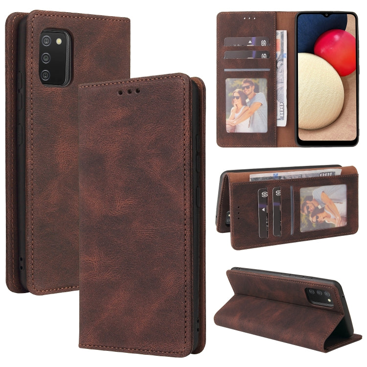 Simple Suction Closure Horizontal Flip Leather Case with Holder & Card Slot & Wallet, For Samsung Galaxy A01 EU Version, For Samsung Galaxy A02, For Samsung Galaxy A02s, For Samsung Galaxy A11 EU Version, For Samsung Galaxy A11 US Version              ...