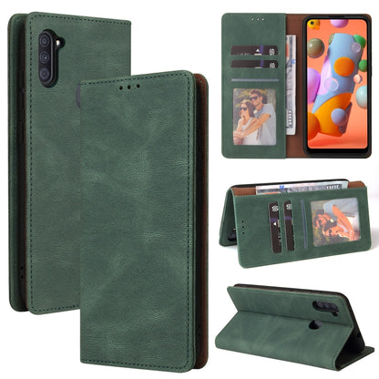 Simple Suction Closure Horizontal Flip Leather Case with Holder & Card Slot & Wallet, For Samsung Galaxy A01 EU Version, For Samsung Galaxy A02, For Samsung Galaxy A02s, For Samsung Galaxy A11 EU Version, For Samsung Galaxy A11 US Version              ...