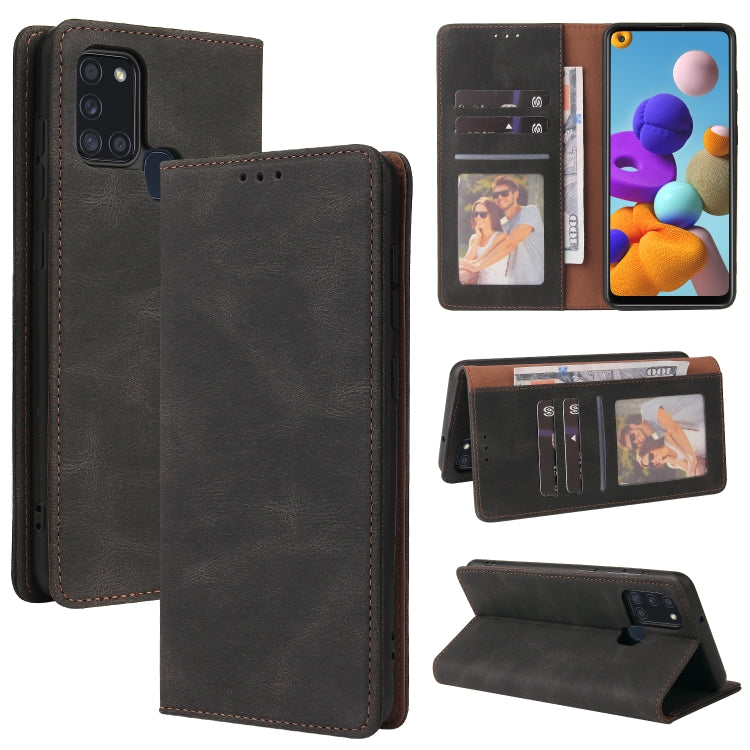 Simple Suction Closure Horizontal Flip Leather Case with Holder & Card Slot & Wallet, For Samsung Galaxy A01 EU Version, For Samsung Galaxy A02, For Samsung Galaxy A02s, For Samsung Galaxy A11 EU Version, For Samsung Galaxy A11 US Version              ...