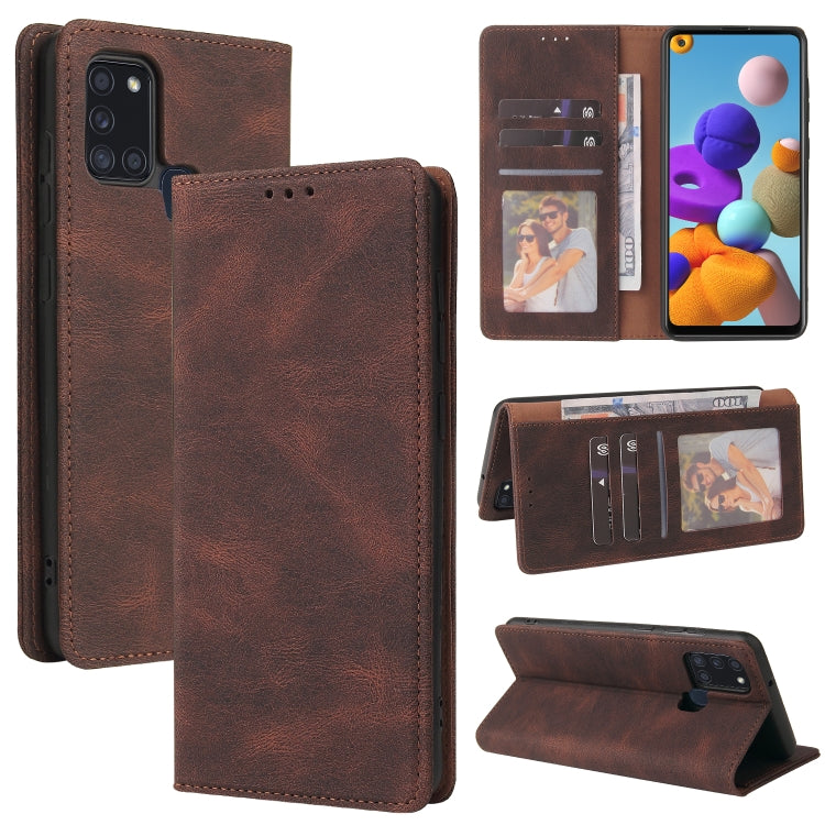 Simple Suction Closure Horizontal Flip Leather Case with Holder & Card Slot & Wallet, For Samsung Galaxy A01 EU Version, For Samsung Galaxy A02, For Samsung Galaxy A02s, For Samsung Galaxy A11 EU Version, For Samsung Galaxy A11 US Version              ...