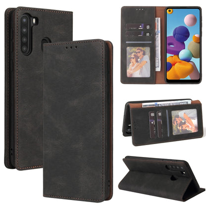 Simple Suction Closure Horizontal Flip Leather Case with Holder & Card Slot & Wallet, For Samsung Galaxy A01 EU Version, For Samsung Galaxy A02, For Samsung Galaxy A02s, For Samsung Galaxy A11 EU Version, For Samsung Galaxy A11 US Version              ...