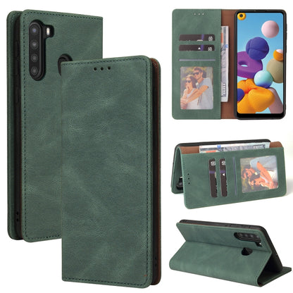 Simple Suction Closure Horizontal Flip Leather Case with Holder & Card Slot & Wallet, For Samsung Galaxy A01 EU Version, For Samsung Galaxy A02, For Samsung Galaxy A02s, For Samsung Galaxy A11 EU Version, For Samsung Galaxy A11 US Version              ...