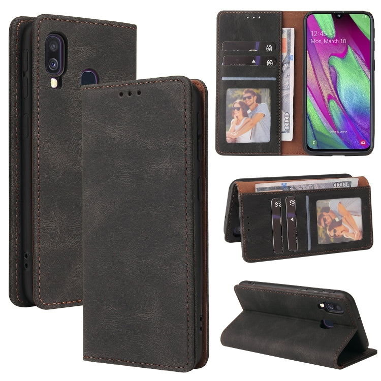 Simple Suction Closure Horizontal Flip Leather Case with Holder & Card Slot & Wallet, For Samsung Galaxy A40, For Samsung Galaxy A42 5G, For Samsung Galaxy A50, For Samsung Galaxy A51, For Samsung Galaxy A51 5G, For Samsung Galaxy A52 5G / 4G          ...