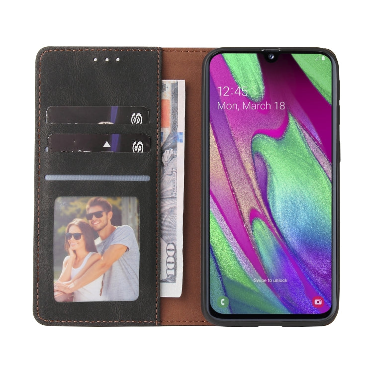Simple Suction Closure Horizontal Flip Leather Case with Holder & Card Slot & Wallet, For Samsung Galaxy A40, For Samsung Galaxy A42 5G, For Samsung Galaxy A50, For Samsung Galaxy A51, For Samsung Galaxy A51 5G, For Samsung Galaxy A52 5G / 4G          ...