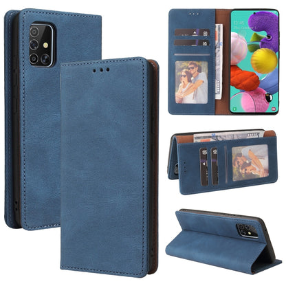 Simple Suction Closure Horizontal Flip Leather Case with Holder & Card Slot & Wallet, For Samsung Galaxy A40, For Samsung Galaxy A42 5G, For Samsung Galaxy A50, For Samsung Galaxy A51, For Samsung Galaxy A51 5G, For Samsung Galaxy A52 5G / 4G          ...