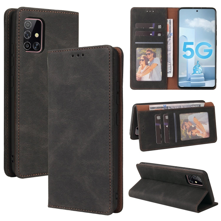 Simple Suction Closure Horizontal Flip Leather Case with Holder & Card Slot & Wallet, For Samsung Galaxy A40, For Samsung Galaxy A42 5G, For Samsung Galaxy A50, For Samsung Galaxy A51, For Samsung Galaxy A51 5G, For Samsung Galaxy A52 5G / 4G          ...