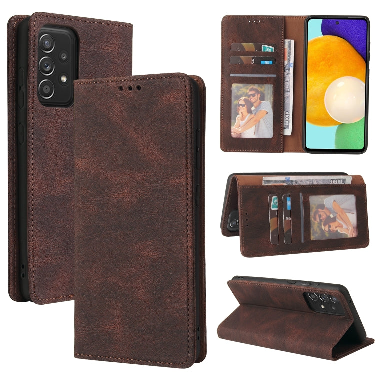 Simple Suction Closure Horizontal Flip Leather Case with Holder & Card Slot & Wallet, For Samsung Galaxy A40, For Samsung Galaxy A42 5G, For Samsung Galaxy A50, For Samsung Galaxy A51, For Samsung Galaxy A51 5G, For Samsung Galaxy A52 5G / 4G          ...