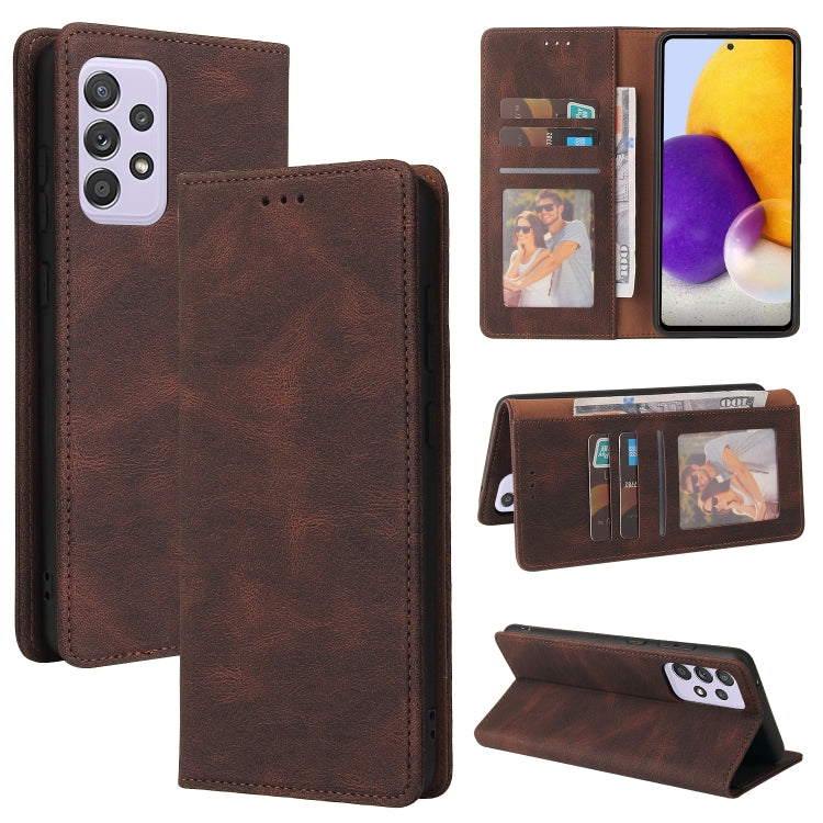 Simple Suction Closure Horizontal Flip Leather Case with Holder & Card Slot & Wallet, For Samsung Galaxy A40, For Samsung Galaxy A42 5G, For Samsung Galaxy A50, For Samsung Galaxy A51, For Samsung Galaxy A51 5G, For Samsung Galaxy A52 5G / 4G          ...