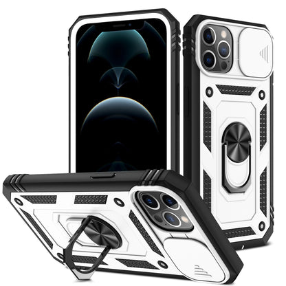 Sliding Camera Cover Design TPU + PC Protective Case with 360 Degree Rotating Holder & Card Slot, For iPhone 12 mini, For iPhone 12 / 12 Pro, For iPhone 12 Pro Max, For iPhone 11, For iPhone 11 Pro, For iPhone 11 Pro Max
