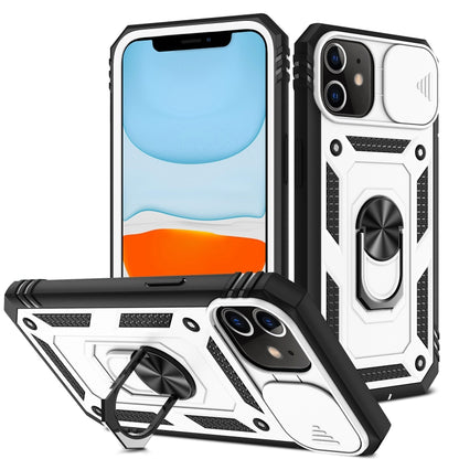 Sliding Camera Cover Design TPU + PC Protective Case with 360 Degree Rotating Holder & Card Slot, For iPhone 12 mini, For iPhone 12 / 12 Pro, For iPhone 12 Pro Max, For iPhone 11, For iPhone 11 Pro, For iPhone 11 Pro Max